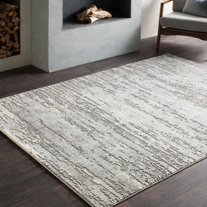 Livabliss Tibetan High Low Pile Area Rug Polypropylene Blend for Large Living Dining Rooms Medium Gray, Ch 7'10" x 7'10" Square TBT2305-710SQ