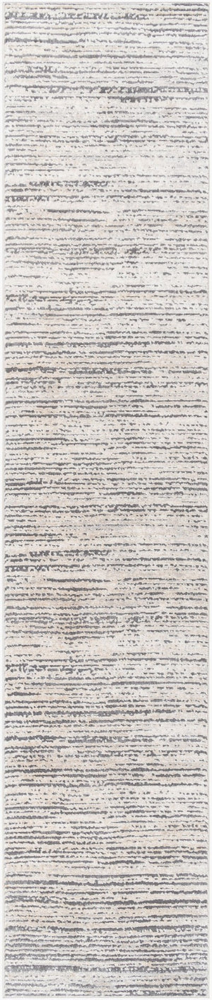 Livabliss Tibetan Geometric Mid-century Area Rug Soft Polypropylene Blend for Living Dining Rooms Tan, Medium Gra 2'7" x 12' TBT2308-2712