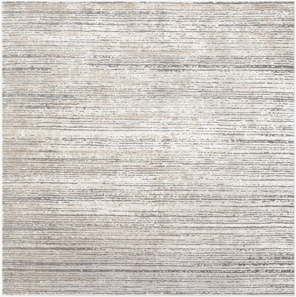 Livabliss Tibetan Geometric Mid-century Area Rug Soft Polypropylene Blend for Living Dining Rooms Tan, Medium Gra 7'10" x 7'10" Square TBT2308-710SQ