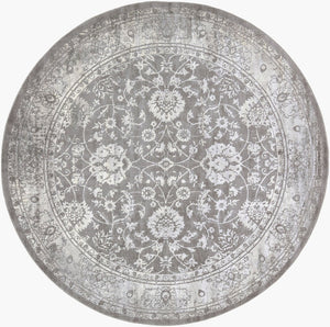 Livabliss Tibetan Traditional Pattern Machine Woven Polypropylene Area Rug for Large Living Spaces Ivory, Medium G 5'3" x 5'3" TBT2309-53RD
