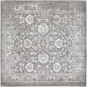 Livabliss Tibetan Traditional Pattern Machine Woven Polypropylene Area Rug for Large Living Spaces Ivory, Medium G 7'10" x 7'10" Square TBT2309-710SQ