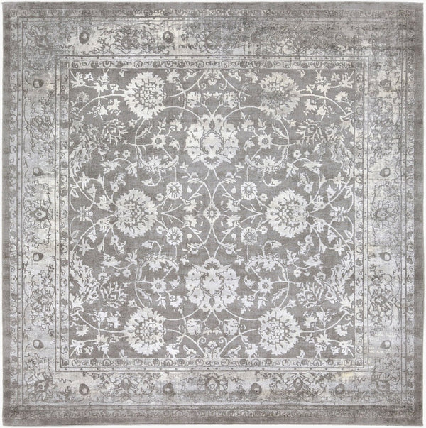 Livabliss Tibetan Traditional Pattern Machine Woven Polypropylene Area Rug for Large Living Spaces Ivory, Medium G 7'10" x 7'10" Square TBT2309-710SQ
