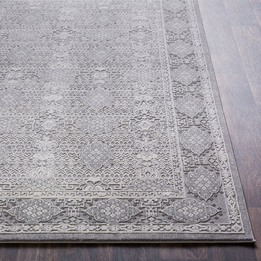 Livabliss Tibetan Collection Traditional Pattern Runner Rug for Hallways and Entryways Medium Gray, Ch 2'7" x 7'7" TBT2311-2776