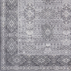 Livabliss Tibetan Collection Traditional Pattern Runner Rug for Hallways and Entryways Medium Gray, Ch 8'10" x 12'4" TBT2311-93123