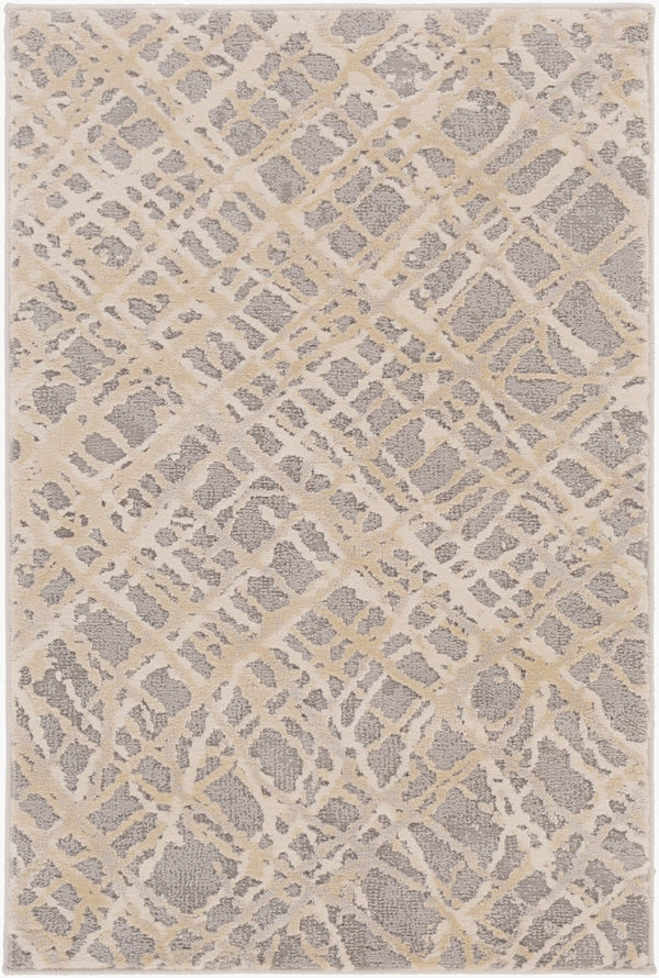 Livabliss Tibetan Geometric Machine Woven Accent Rug Blended Pile for Entryway or Hallway Medium Gray, Ta 2' x 2'11" TBT2316-23