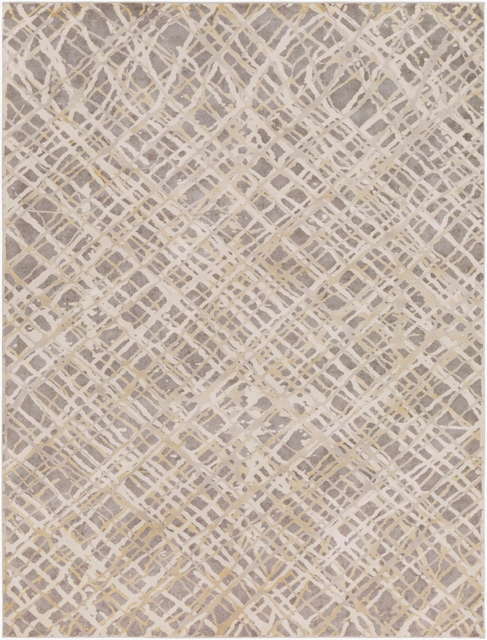 Livabliss Tibetan Geometric Machine Woven Accent Rug Blended Pile for Entryway or Hallway Medium Gray, Ta 7'10" x 10'2" TBT2316-710103