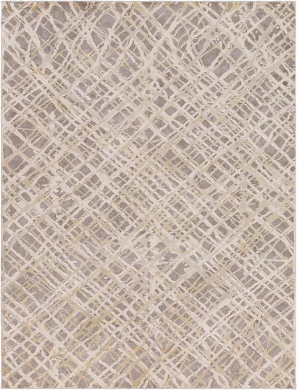 Livabliss Tibetan Geometric Machine Woven Accent Rug Blended Pile for Entryway or Hallway Medium Gray, Ta 7'10" x 10'2" TBT2316-710103