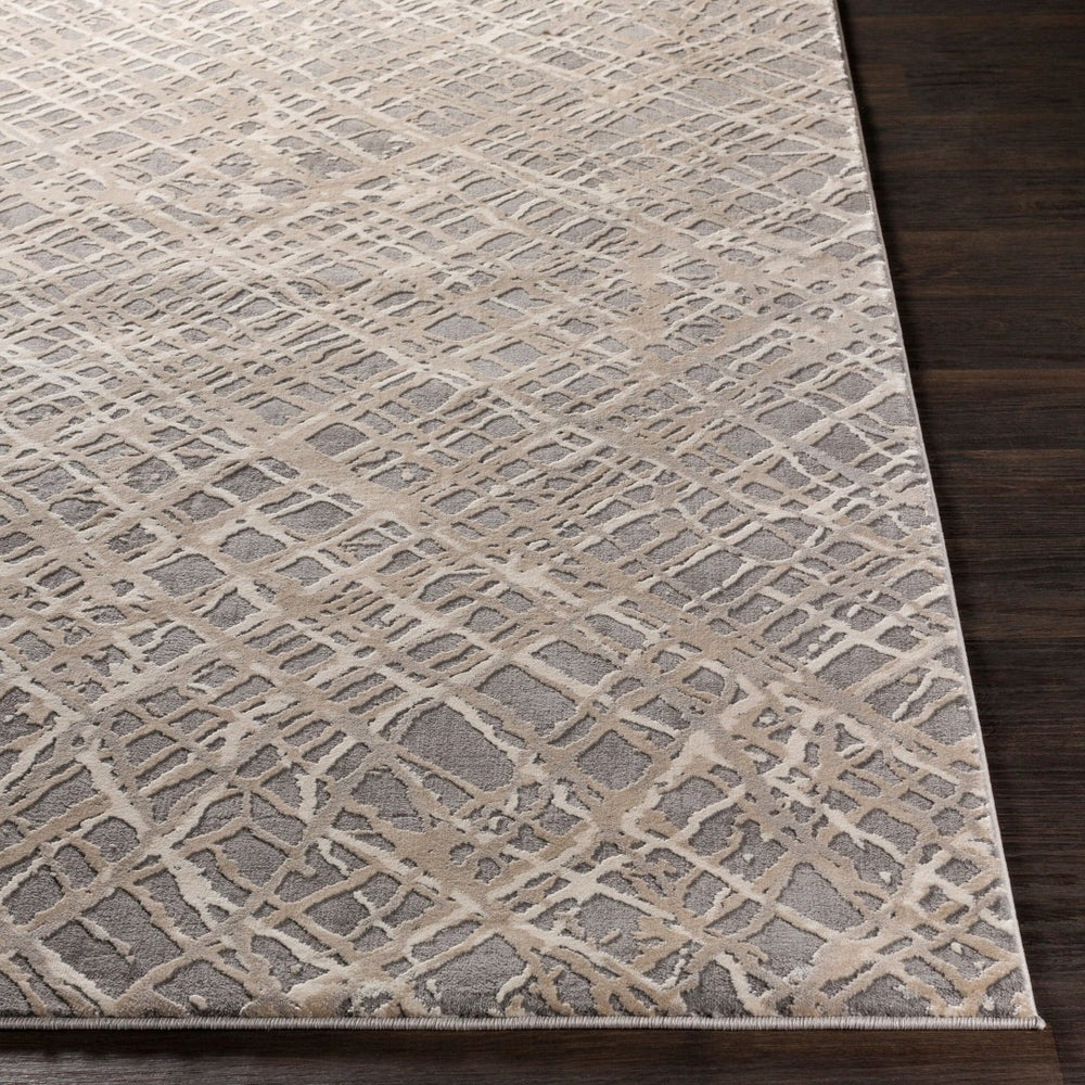 Livabliss Tibetan Geometric Machine Woven Accent Rug Blended Pile for Entryway or Hallway Medium Gray, Ta 7'10" x 10'2" TBT2316-710103