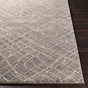 Livabliss Tibetan Geometric Machine Woven Accent Rug Blended Pile for Entryway or Hallway Medium Gray, Ta 8'10" x 12'4" TBT2316-93123