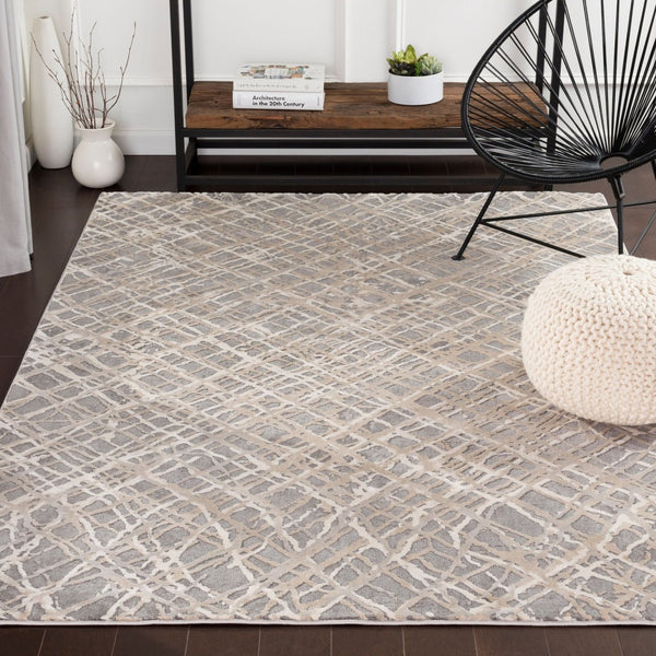 Livabliss Tibetan Geometric Machine Woven Accent Rug Blended Pile for Entryway or Hallway Medium Gray, Ta 8'10" x 12'4" TBT2316-93123