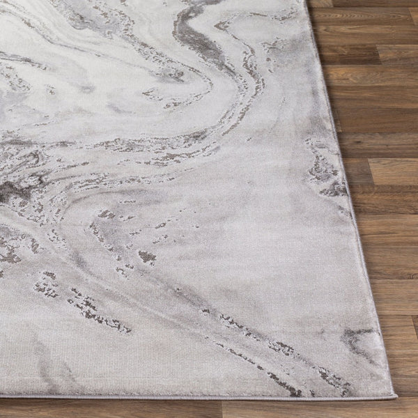 Livabliss Tibetan Machine Woven Area Rug with High Low Pile Polypropylene Blend for Entryways Light Gray, Whi 8'10" x 12'4" TBT2317-93123