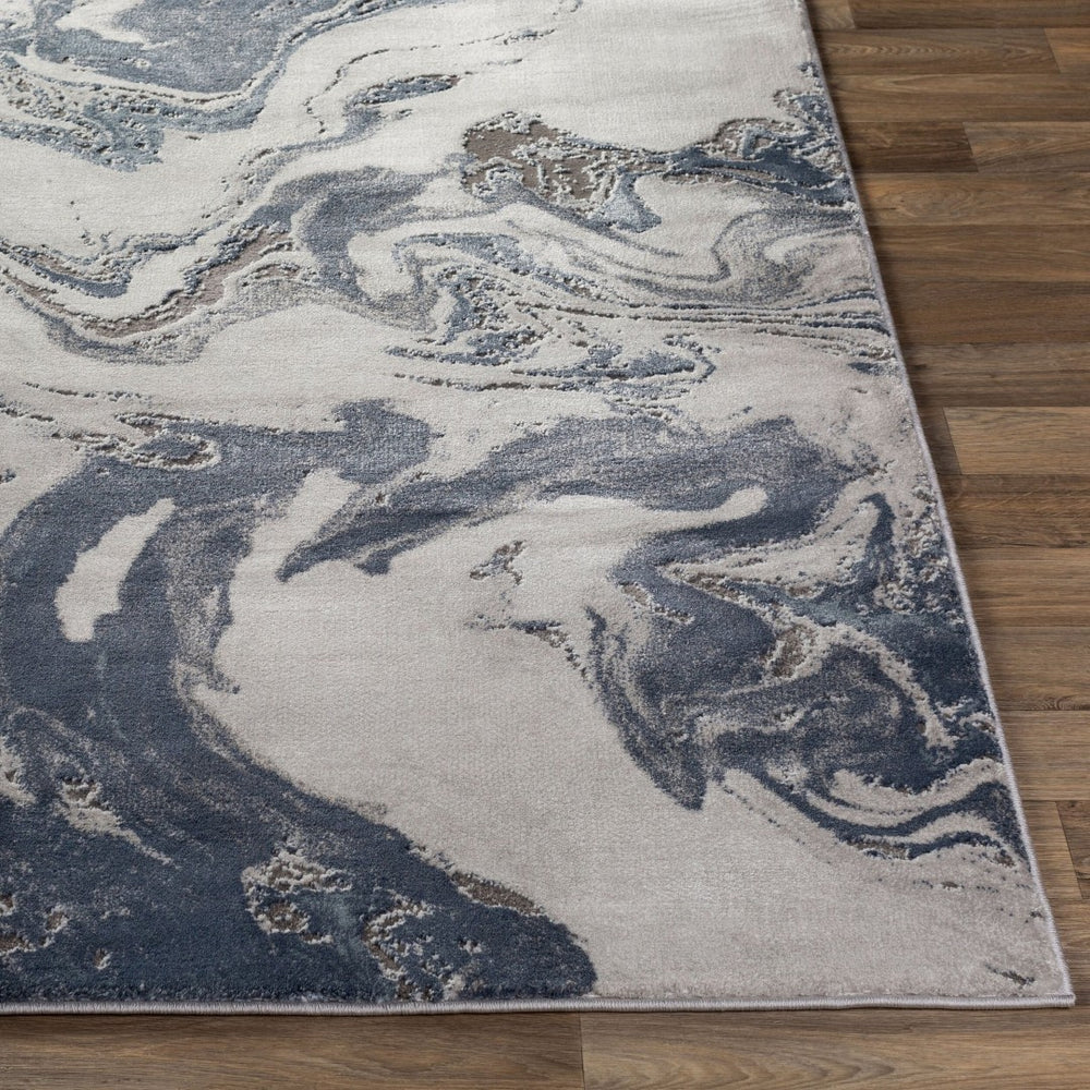 Livabliss Tibetan Minimalist Polypropylene Accent Rug Soft Woven Entryway Bedroom Floor Cover Dark Blue, Deni 8'10" x 12'4" TBT2319-93123