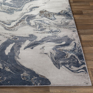 Livabliss Tibetan Minimalist Polypropylene Accent Rug Soft Woven Entryway Bedroom Floor Cover Dark Blue, Deni 8'10" x 12'4" TBT2319-93123