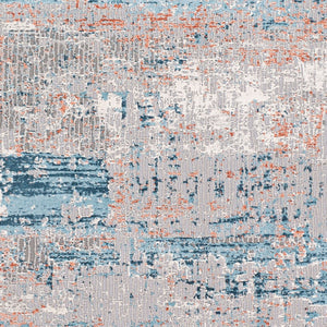 Livabliss Tibetan Collection Machine Woven Polypropylene Accent Rug for Entryway or Bedside Rust, Light Gra 2' x 2'11" TBT2322-2211
