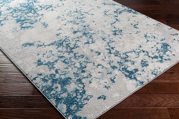 Livabliss Tibetan Collection Machine Woven Runner Rug for Hallways and Entryways Modern Style Teal, Light Gra 8'10" x 12'4" TBT2330-9124
