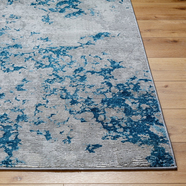 Livabliss Tibetan Collection Machine Woven Runner Rug for Hallways and Entryways Modern Style Teal, Light Gra 8'10" x 12'4" TBT2330-9124