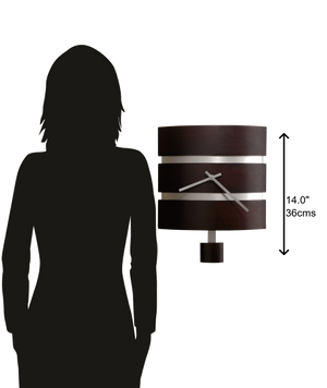 Hekman Furniture 625404 Morrison Wooden Wall Clock – Modern Design With Black Coffee Finish & Brushed Nickel Accents Black Coffee Morrison Wall Clock 625404