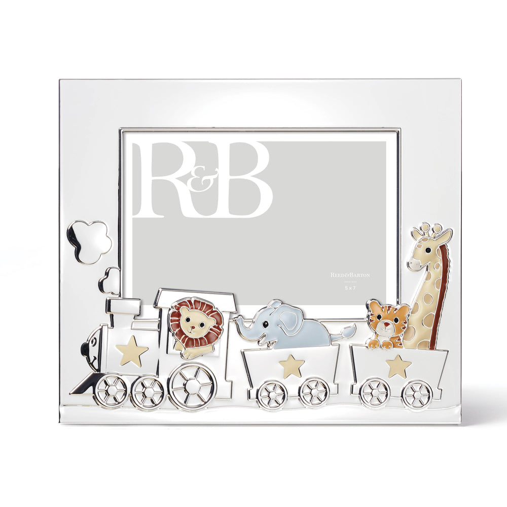 Lenox Reed and Barton Animal Train Silverplate 5x7 Frame Metallic, SLVR PLATE METAL 897383