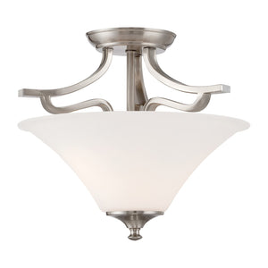 Treme 13'' Wide 2-Light Semi Flush Mount - Brushed Nickel TC0020217 Thomas