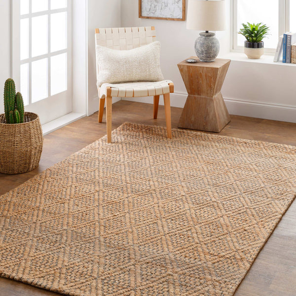 Surya Trace 2' X 3' Handmade Jute Rug - Modern Style, Medium Pile, Perfect For Home Decor Upgrade! Tan Jute Tce2300-576