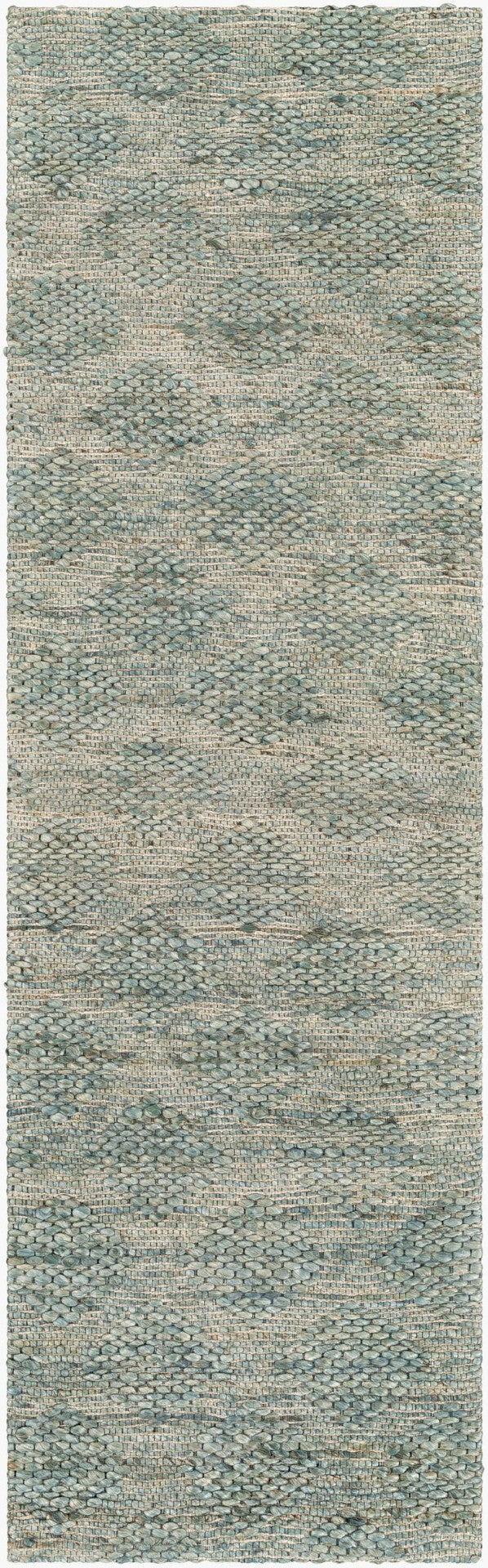 Livabliss Trace Handwoven Natural Jute Accent Rug Organic Texture for Entryways and Bohemian Spaces Sage, Brown 2'6" x 8' TCE2305-268