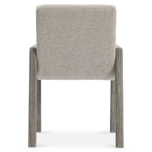 Bernhardt Bernhardt Monolith Arm Chair In Wirebrushed White Oak Puma Finish — Rustic Modern Upholstered Seating, Durable Performance Fabric 343544