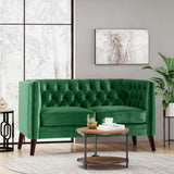 Christopher Knight Home® - Noble House - Holasek Contemporary Velvet Upholstered Tufted Loveseat