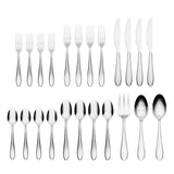 Lenox Cambridge Delia Mirror 23-Piece Flatware Set Metallic, STAINLESS METAL 896254