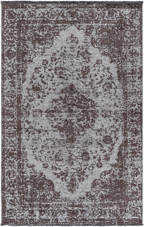 Livabliss Toscana Medallion Area Rug Chenille Polyester Fringe Trim for Living and Dining Rooms TCN2302-91013