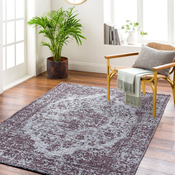 Livabliss Toscana Medallion Area Rug Chenille Polyester Fringe Trim for Living and Dining Rooms TCN2302-91013