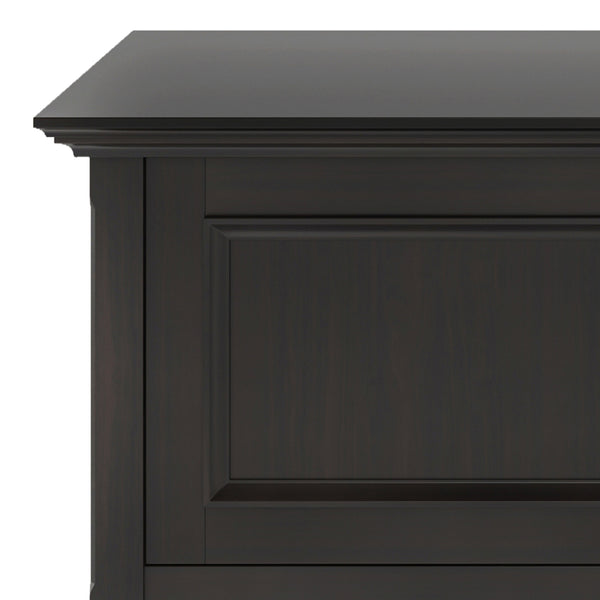 English Elm Amherst 72-Inch Handcrafted Solid Wood Tv Media Stand In Hickory Brown With Storage & Cable Management B136P158372