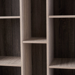 English Elm Christopher Knight Home® - MULTI Function Cabinet Grey Particleboard Tall Bookshelf with Iron Legs, Slim 40.25"W x 77"H 61169.00