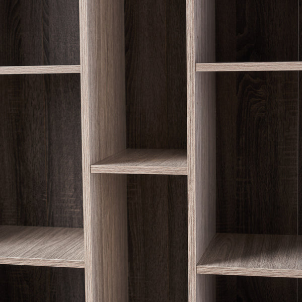 English Elm Christopher Knight Home® - MULTI Function Cabinet Grey Particleboard Tall Bookshelf with Iron Legs, Slim 40.25"W x 77"H 61169.00