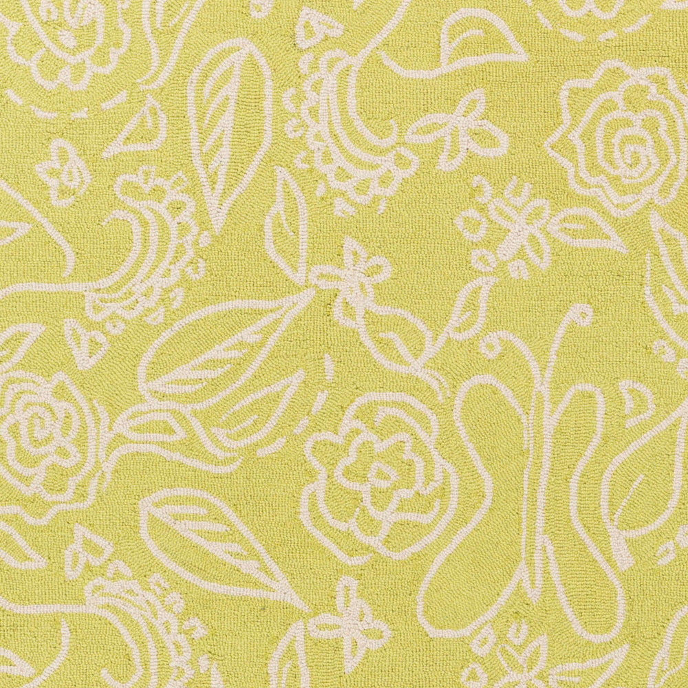 Surya Tic Tac Toe Handmade 7'6" X 9'6" Durable Wool Rug - Modern Low Pile Design, Easy Care, Warranty Included Light Olive Wool Tct6007-7696