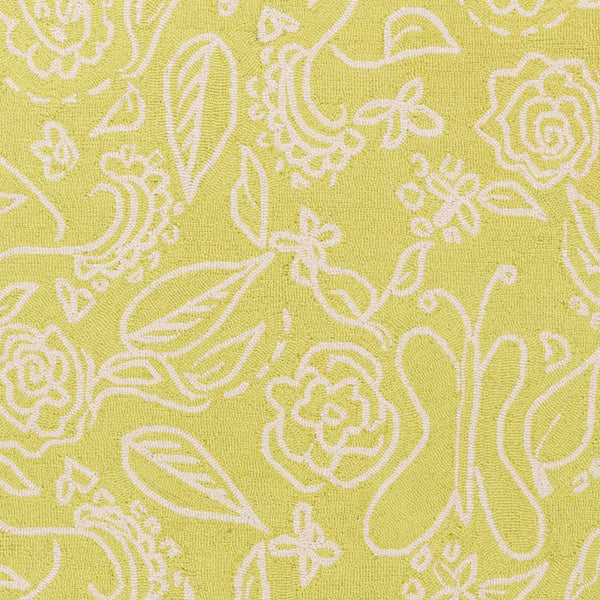 Surya Tic Tac Toe Handmade 7'6" X 9'6" Durable Wool Rug - Modern Low Pile Design, Easy Care, Warranty Included Light Olive Wool Tct6007-7696