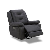 Parker Living Caldwell - Tahoe Charcoal Power Reclining Sofa Loveseat and Recliner Tahoe Charcoal MCAL-321PH-TACH Parker House