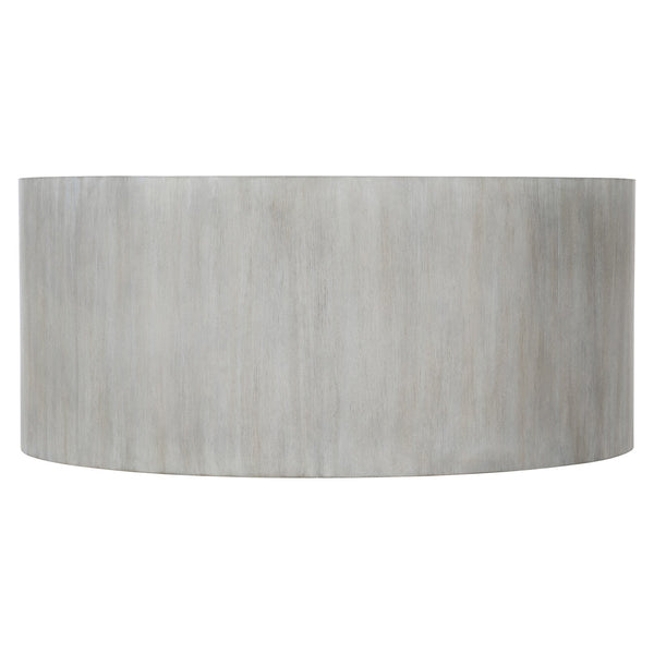Bernhardt Bernhardt Thorne Round Cocktail Table 40" — Starburst White Oak Veneer, Modern Drum Design, Casters 452017