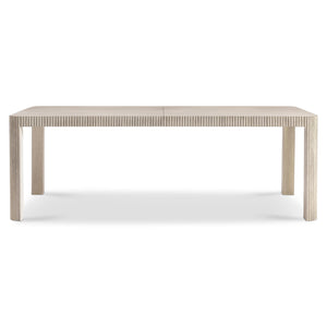 Bernhardt Bernhardt Lucerne Wire-brushed Oak Extendable Dining Table with Reeded Detail 393222