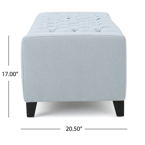 English Elm Guernsey Tufted Storage Ottoman with Lift Top Hidden Compartment for Living Rooms 59336.00LSKY