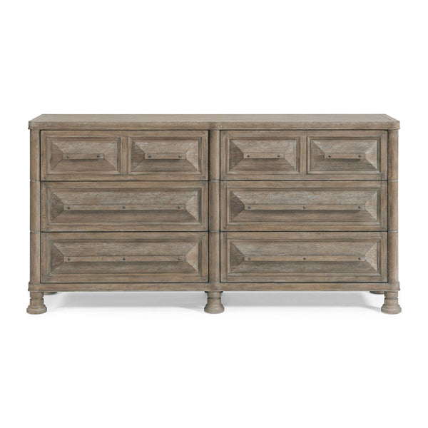 A.R.T. Furniture Reforma Dresser - Modern Rustic Charm With Cedar-lined Drawers And Elegant Tapenade Finish Brown Parawood Solids,Random Match Flaky Oak Veneers,Metal 324131-2358