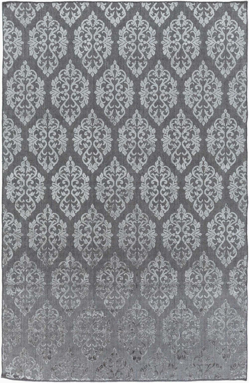 Surya Tidal 6' X 9' Handmade Rug - Timeless Elegance, Durable Design, Spot Cleanable Viscose & Wool Blend Medium Gray Viscose,Wool Tdl1022-69