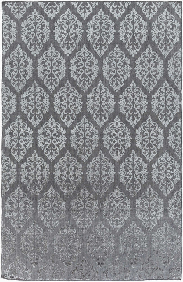 Surya Tidal 6' X 9' Handmade Rug - Timeless Elegance, Durable Design, Spot Cleanable Viscose & Wool Blend Medium Gray Viscose,Wool Tdl1022-69