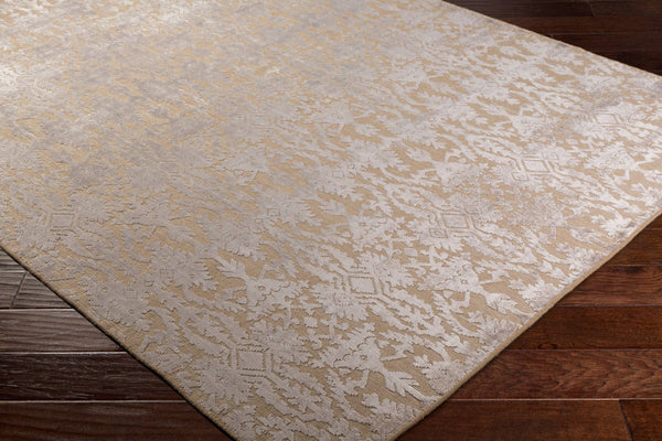 Surya Tidal 6' X 9' Handmade Rug - Timeless Elegance, Durable Design, Spot Cleanable Viscose & Wool Blend Tan Viscose,Wool Tdl1044-69