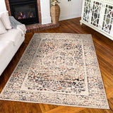 Orian Rugs Simply Southern Cottage Laurel Machine Woven Polypropylene Traditional Area Rug Silver Spray Polypropylene