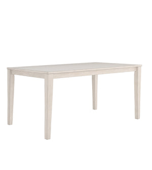 Homelegance By Top-Line Lorren 60-inch Rectangular Dining Table White Rubberwood