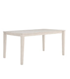 Homelegance By Top-Line Lorren 60-inch Rectangular Dining Table White Rubberwood