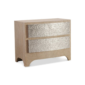 Bernhardt Bernhardt Konstance 2-drawer Nightstand with Usb Charging and Aluminum Wood Accents 357231
