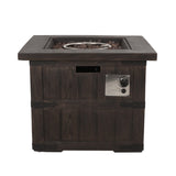 Christopher Knight Home® Noble House Andrew Square Fire Pit - 40,000 Btu Tank Inside