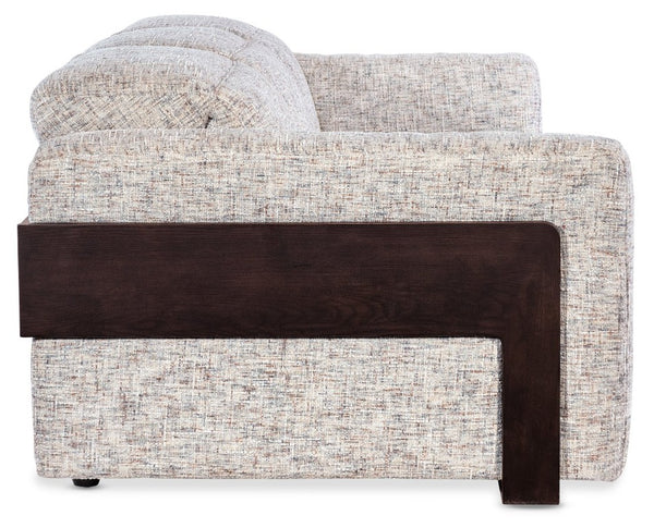 Hooker Furniture Atlas Power Sofa With Dual Power Recline And Headrests, Chenille Upholstery And Ebony Accents 44.00 L x 96.00W x 30.00H SS444-PH3-415