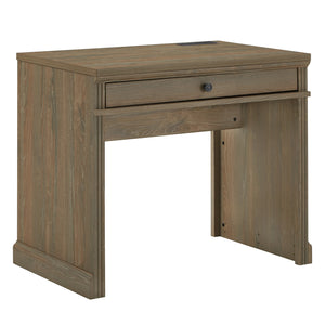 Homelegance By Top-Line Mackinley 35 in. Writing Desk with USB Charger Oak MDF